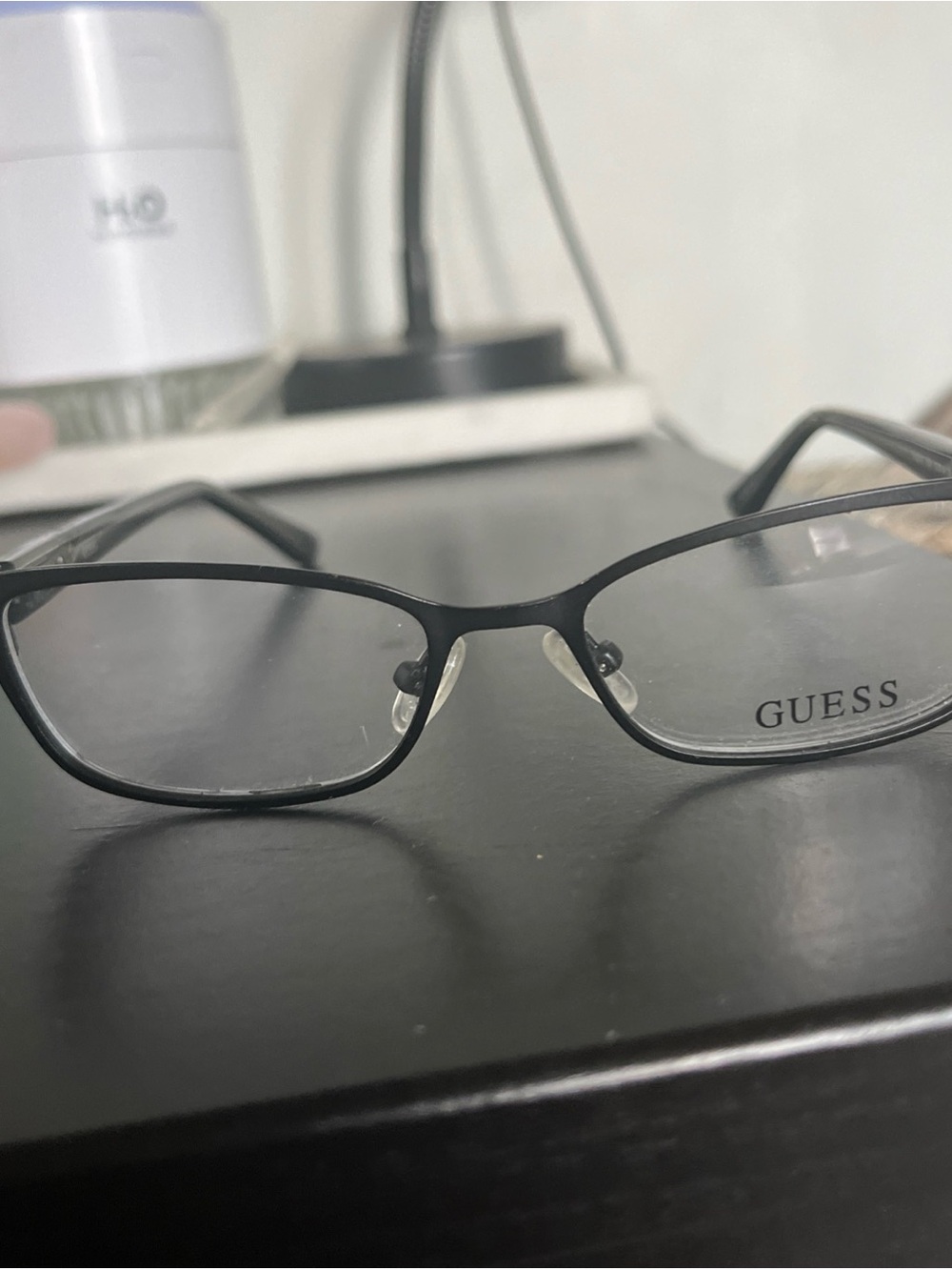 GUESS Black Women's Rectangular Eyeglass Frames